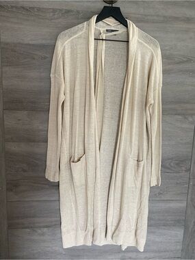 Vince Linen Longline Cardigan